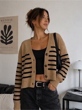 Jonathan Simkhai Clarice Striped Cardigan